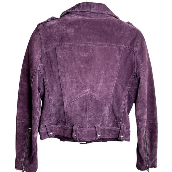 BlankNYC NWOT Plum/Purple Moto Suede Concert Festival Jacket Size XS - Picture 5 of 7